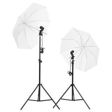 vidaXL Fotograficzny zestaw studyjny z lampami i tłem, 3094641