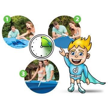 Каркасный садовый бассейн 400 х 211 х 81 см 4в1 Bestway 56405N