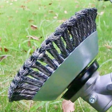 SZCZOTKA DO CHWASTÓW DO PODKASZARKI UNIWERSALNE DOPASOWANIE WRAZ Z ADAPTER