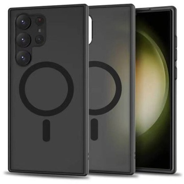MATOWE ETUI CASE COVER OBUDOWA DO MAGSAFE NA GALAXY S23 ULTRA MATTE BLACK