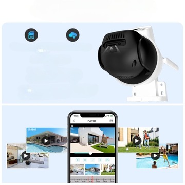 НАРУЖНАЯ КАМЕРА 2 ОБЪЕКТИВА ULTRA HD IP WIFI 8 Мп с двойным отслеживанием движения