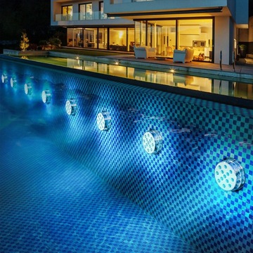 10 LED LAMPA BASENOWA DO BASENU OŚWIETLENIE DO jacuzzi ogrodowe +PILOT