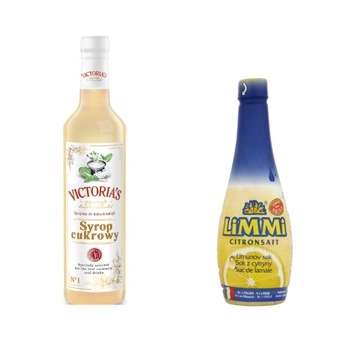 Zestaw do Whisky Sour syrop cukrowy sok z cytryny