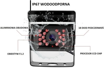 МОНИТОР 7 ДЮЙМОВ, 2X КАМЕРА ЗАДНЕГО НАПРАВЛЕНИЯ, WIFI АВТОБУС, TIR LED, НОЧНОЙ РЕЖИМ, РАССТОЯНИЕ ДО 30 МЕТРОВ