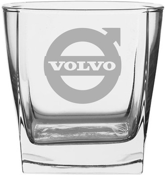 Zestaw 2 szklanek grawer Volvo