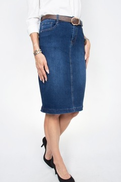 QA SPÓDNICA JEANS WYSOKI STAN roz.48