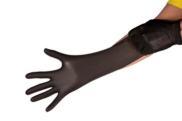 ЧЕРНЫЕ нитриловые перчатки MAMBA THICK M 100 шт.