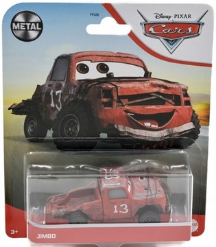 JIMBO #13 Szalona Ósemka Thunder Auta Cars Disney Pixar Mattel 1:55