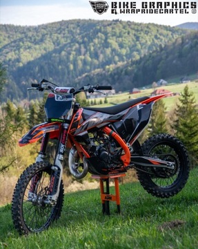 MX шпон KTM SX 85 2018 - 2023 Комплект наклеек ГРАФИКА