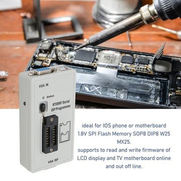 Программатор MCU RT809F, чтение и запись