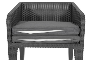 COLUMBIA 5 Keter графитовый 4-местный комплект садовой мебели