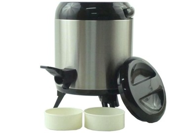 БОЛЬШОЙ стальной термос с краном, 9,5 л.