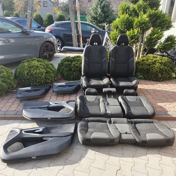 VOLVO V40 II FOTELE KANAPA FOTEL TAPICERKA DRZWI BOCZEK WELUR ISOFIX