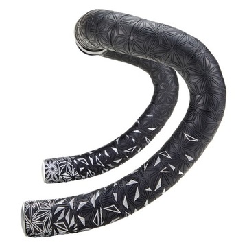 Лента на руль SUPACAZ SUPER STICKY STAR FADE серебристо-ЧЕРНАЯ И ПЛАТИНОВАЯ