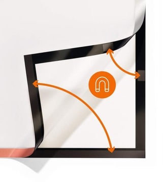 САМОКЛЕЯЩАЯСЯ МАГНИТНАЯ РАМКА СЕРЕБРЯНАЯ A1 Durable DURAFRAME 639 x 886 мм