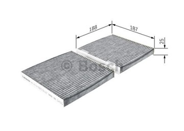 BOSCH FILTR KABINY BMW X3 F25 X4 F26 1.6-3.0D 09.10-03.18