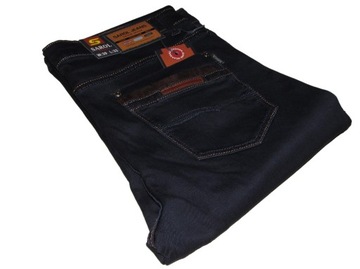 SPODNIE męskie ładne jeansy granatowe W39 102-106
