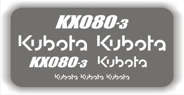 NAKLEJKI naklejka do koparka KUBOTA KX080-3