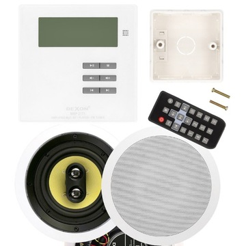 DEXON RADIO PODTYNKOWE BLUETOOTH DO ŁAZIENKI BIAŁE