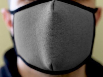 АНТИВИРУСНАЯ, АНТИСМОГОВАЯ ХЛОПКОВАЯ МАСКА, 3 СЛОЯ