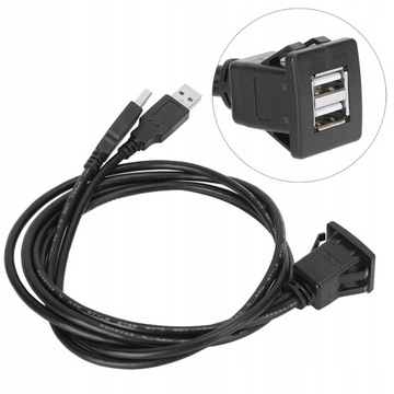 PRZEDŁUŻACZ USB 2.0 PODWÓJNY INTERFEJS