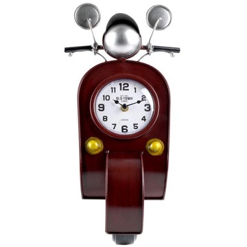 Ретро старинные коричневые металлические настенные часы для скутера