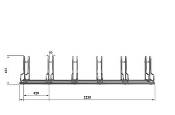 ПОДСТАВКА ДЛЯ ВЕЛОСИПЕДОВ RAD 6 ВЕЛОСИПЕД ОЦИНКОВАННАЯ