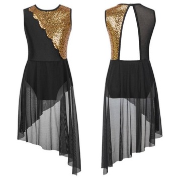 Balet Modern Jazz body sukienka taniec łyżwiarstwo 146/152 cm