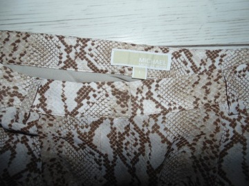 MICHAEL KORS SPODNIE DAMSKIE SNAKE PRINT OUTLET PAS 80cm r. S