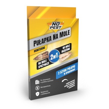 ЛОВУШКА ДЛЯ КРОТОВ ПИЩЕВАЯ КУХОННАЯ ОДЕЖДА 2 В 1 10 ШТ.