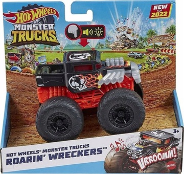 Машинка Hot Wheels Monster Trucks свет и звук Bone Shaker HDX61