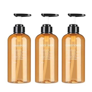 Dozownik do mydła w piance 3 szt. Żółty-500ml