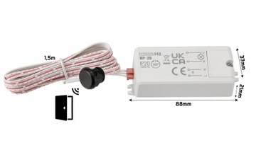 Бесконтактный переключатель датчика движения PIR со светодиодным датчиком зонда на 360 °