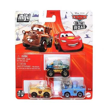 МАШИНЫ МАШИНЫ МИНИ-ГОНКИ 3-PACK CARS MATTEL ZYGZAK MCQUEEN SHERIFF MATTER