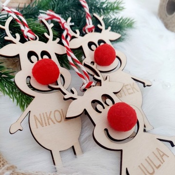 Подвеска на ёлку БОМБА ОЛЕНЬ с упаковкой