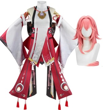 Anime Genshin Impact Yae Miko Guuji Yae przebranie na karnawał kostiumy na