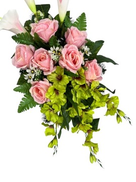 WIĄZANKA STROIK KOMPOZYCJA NA GRÓB CMENTARZ SZTUCZNE KWIATY