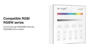Mi.Light настенная 4-х полосная панель RGB+W FUTB3