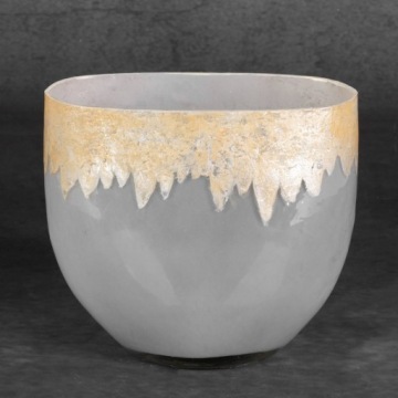 ДЕКОРАТИВНАЯ СТЕКЛЯННАЯ ВАЗА ИРИС (01) 21X11X19 СМ SR