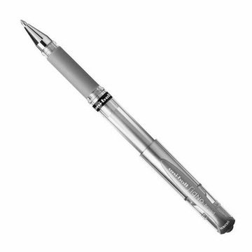 Długopis żelowy UM-153 srebrny UNI G1 GRIP czarny