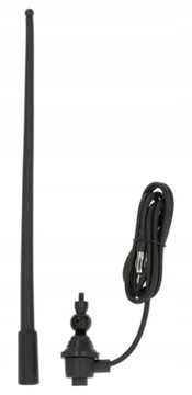 ANTENA GUMOWA 40 cm, Z PRZEWODEM 1,3 m