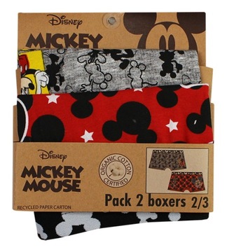 БОКСЕРЫ MICKEY MOUSE BRIGHTS ДЛЯ ДЕТЕЙ, 2 КОМПЛЕКТА, 6/8 ЛЕТ