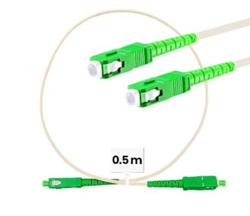 KABEL PATCHCORD ŚWIATŁOWÓD SM SC/APC 0,5m SIMPLEX