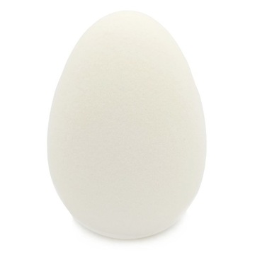JAJKO WIELKANOCNE DUŻE FLOKOWANE BIAŁE FIGURKA 16 cm