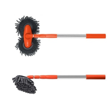 Szczotka Mop Do Czyszczenia Mycia Auta Samochodu z Uchwytem Teleskopowym