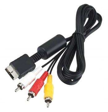 KABEL AV 3x CHINCH RCA VIDEO COMPOSITE + AUDIO DO KONSOLI PS2 PS3 PSX PSP28