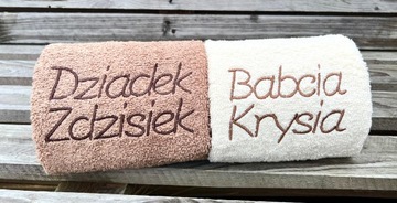 Подарок на День Бабушки ТОЛСТОЕ Полотенце с вышивкой Вышивка