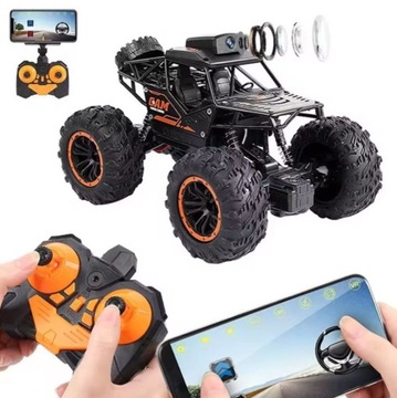 Samochód Zdalnie Sterowany z KAMERĄ Terenowy 4x4 Na Akumulator