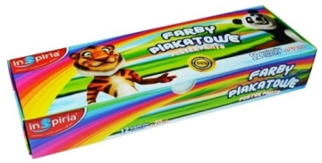 FARBY PLAKATOWE 20ml /12 KOLORÓW ZWIERZĘTA