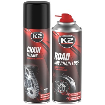 K2 ZESTAW ZMYWACZ DO ŁAŃCUCHA 0,5L + SUCHY SMAR